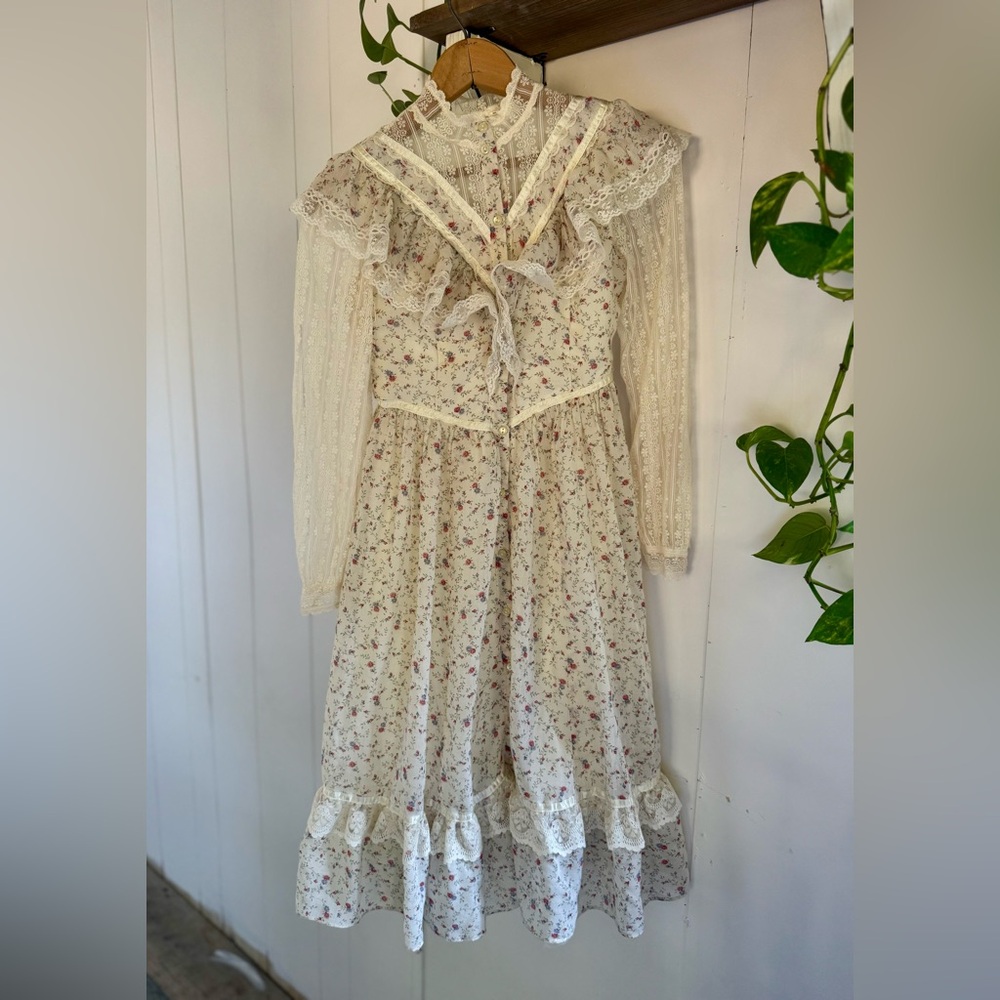 Gunne Sax Floral Prairie Dress